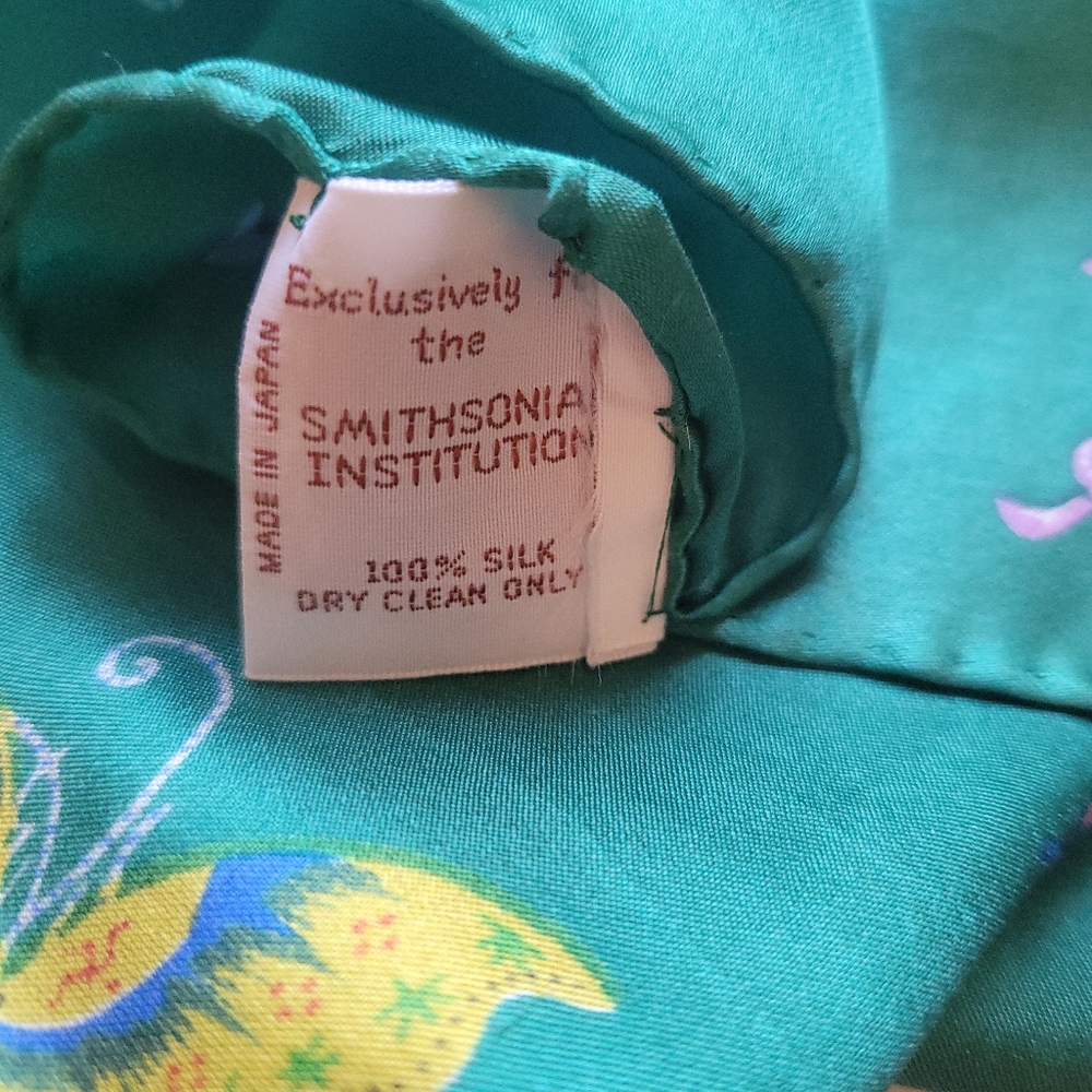 Smithsonian Institute Butterfly 100% Silk Scarf - Picture 5 of 6